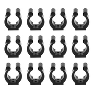 20 Pcs Fishing Pole Rod Holder Clips Black 16Mm Inside Dia Fishing Rod Storage Clips