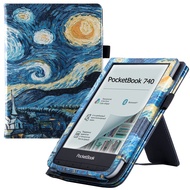 Coltonmw for 7.8  PocketBook 740 Inkpad 3 Pro/InkPad Color eReader - Cover with Hand and Sleep/Wake