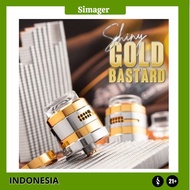 Ready JT NITROUS SHINY GOLD B RDA DUAL CAP ONLY LIMITED 3 YEARS NITROUS 22MM