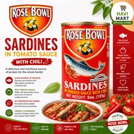 Rose Bowl Sardines in Tomato Sauce with Chili 155g & 425g HMART
