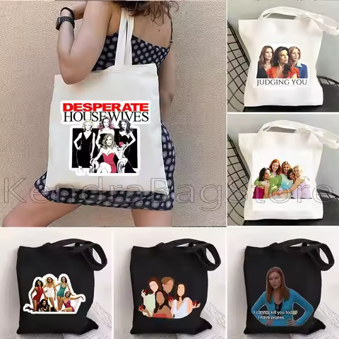 Hot TV SHOW Desperate Housewives Bree Lynette Susan Gaby Eddy Women Shopping Bag Girl Canvas Shopper