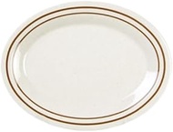 A-to-Z Supply AD211AA Platter, 11-1/2" x 8", Oval, Break-Resistant, Dishwasher Safe, BPA Free, Melam