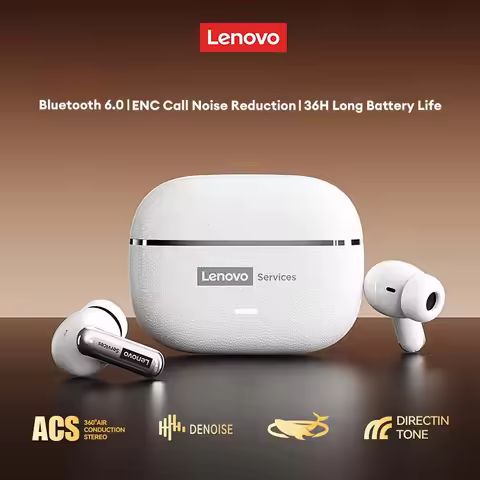 Lenovo LE208 Wireless Earphones ENC Call Noise Cancellation Bluetooth V6.0 HIFI Headphone HIFI Sound