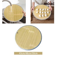 [ Dumpling Tray Bamboo Serving Tray Dumpling Holder Food Tray Dumpling Curtain Round Bamboo Tray Cookies Breakfast