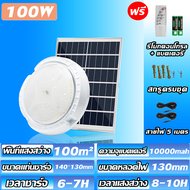 โคมไฟเพดาน ไฟโซล่าเซลล์ ไฟวงกลม ไฟสปอร์ตไลท์ โซล่าเซลล์ ไฟเพดาน Solar Ceiling Light ไฟติดผนัง โคมไฟถ