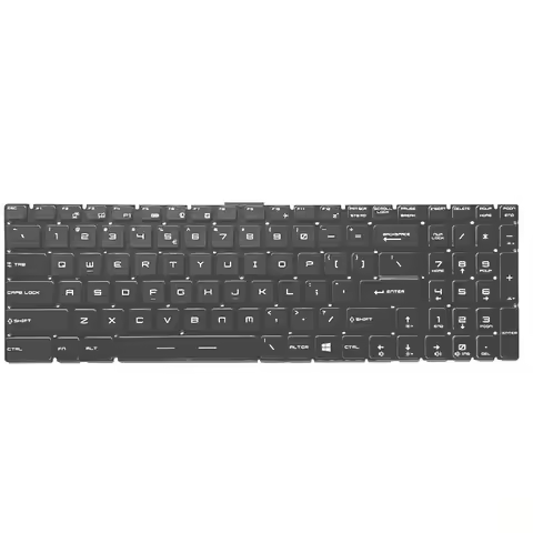 For MSI GS75 Stealth 10SE 10SF 8SE 8SG MS-17G1 Keyboard W/ Per-Key RGB Backlight