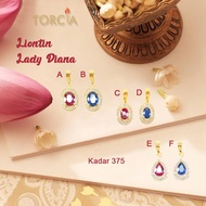 Lady Pendant Authentic 375 Gold Torcia