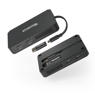 Plugable USB-C HDMI graphic adapter can connect up to 4 monitors.