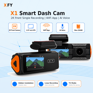 X1 Dash Cam 2k HD Car Dvr Recorder Front View 1080p/2k Loop Recording WIFI Connect to Phone