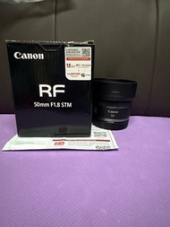 完美無瑕 全套有盒 香港行貨 Canon RF 50 50mm F1.8 STM R5 R6 EOS R RP  原廠遮光罩