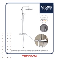 GROHE Euphoria 260 Shower System with Bath Thermostat For Wall Mounting 26114002