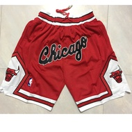 Shorts Chicago Bulls Sports shorts red Pocket version