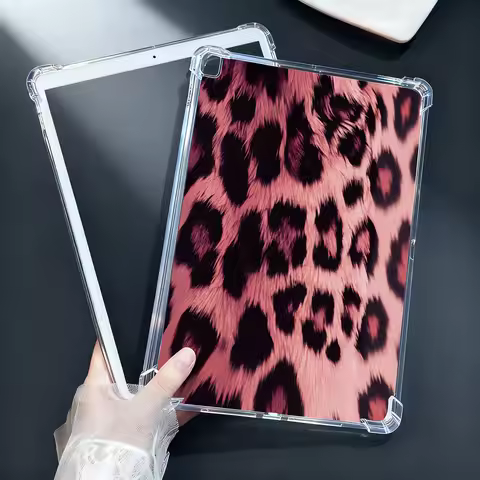 Leopard Print Silicone Tablet Tablet Case For Samsung Tab A9 A11 8.7 Inch S6 Lite A8 S7 Plus S9 X205