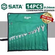 SATA 09026 14 Pcs 09027 23pcs Combination Wrench Set 8MM to 24MM /Spanner Set/Wrench Set/Spannar Wre