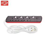UMS TRAILING SOCKET WITH 2 USB TS8413N-USB