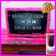 14 - 17 to 21 24 Inch Tube TV Headband 1 Set Character TV Remote Cover and Beautiful Luxurious Rasfu