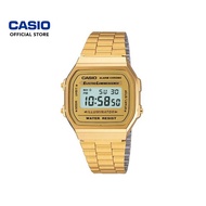 Casio Vintage A168WG-9W Gold Stainless Steel Band Men Watch / Women Watch