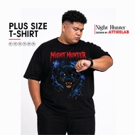 Plus Size Tshirt Night Hunter Design Tshirt Cotton or Big Size Ready Stock XS until 9XL