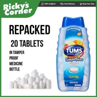 Tums antacid smoothies 20 tablets REPACKED 100% AUTHENTIC