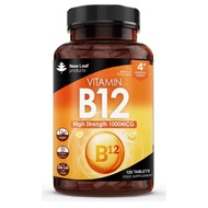 Vitamin B12 High Strength Tablets - 1000mcg Vegan B12 Vitamin Methylcobalamin Supplement