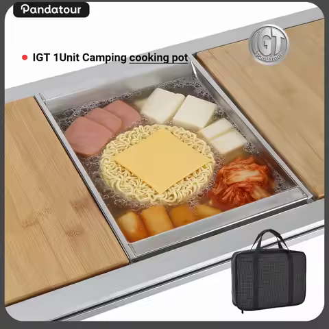 Pandatour Camping IGT Unit Oden Pot Tourism Cooker Stainless Steel Multifunctional Large Cooking Pot
