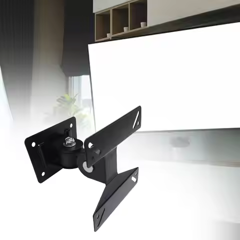 Wall Mount TV Bracket Swivel Tilt Living Room Universal Flat Screen TV Wall Mounting Hardware with S