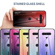 【New】 Black Shark 4 Pro Black Shark 3 Pro Black Shark 2 Tempered Glass Gradient Colorful Hard Case Silicone Edge Luxury Fashion Phone Casing Back Cover