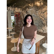 Basic Crop Knit Rib Crop Top