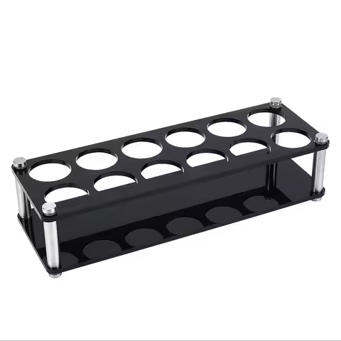 12 Shot Glass Tray Holder, Hole: 1.5" Bar Acrylic Shot Glass Holder Wine Glass Cup Serving Tray Cups