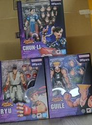 ［請先閱讀產品描述］S.H.Figuarts Ryu / Chun-Li / GUILE -Outfit 2- SHF STREET FIGHTER 春麗 隆 古烈