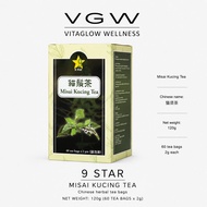 9 Star Misai Kucing Herbal Tea Daily Wellness 60 Bags