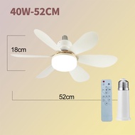 Fan Lamp 42/52CM Ceiling Fan With Light 40W E27 6 Blades Silent Fan Light with Remote Control