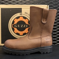 GUZZI HEAVY DUTY STEEL TOE LEATHER SAFETY BOOT SHOE ( 302 )