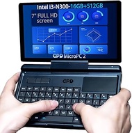 LANRUO GPD MicroPC 2 [ I3-N300-16GB+512GB ] 7" 1080P Display Portable Mini Laptop Tablet PC Computer