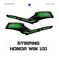 WIN19b Honda Win 100 Sticker Variation Striping Sticker Win 100 Old Striping Sticker Scotlite Motor 