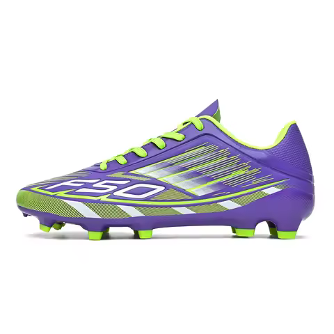 Breathable PU football shoes FG/AG long nail all season universal wear-resistant and anti slip outdo