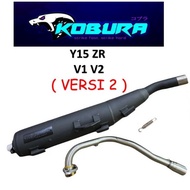 KOBURA EXHAUST MUFFLER EXZOS PIPE BACK PRESSURE ( VERSION 2 ) 28MM 32MM Y15 Y15ZR LC135 V2-V8 BP SUN