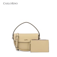 Carlo Rino Medium Yellow Golding Curved Bag