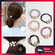Gratis Ongkir -  Ikat Rambut Mutiara Fashion Korea / Kuciran Rambut Korea / Ikat Rambut Karet