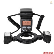 YONGNUO YN24EX Dual Head Macro Flash Camera Speedlite GN18 TTL Auto/ Manual Flash 5600K 3s Recycle T