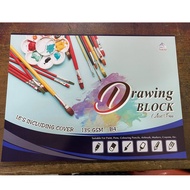 B4 135gsm Colour drawing/Art block/Drawing Block (18 Sheets)
