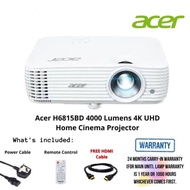 Acer H6815BD 4000 Lumens 4K UHD Home Cinema Projector