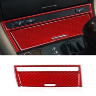 2PCS Car Interior Carbon Fiber Dashboard Console Ashtray Box Panel Cover Trim Sticker for BMW 3 Seri