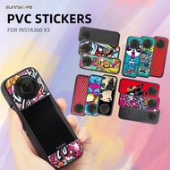Sunnylife PVC Stickers Decals Protective Skin Film Scratch-proof Accessories for Insta360 ONE X3