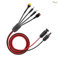 TER Waterproof Solar Charging Cord For DC7909 DC5521 XT60 Devices Wide Compatibility