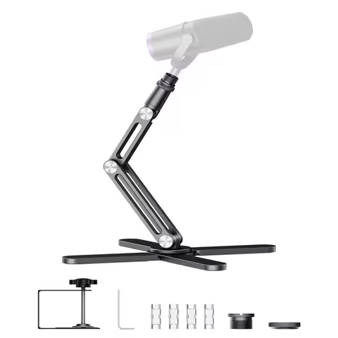 KUXIU X37 Microphone Boom Arm Desktop Stand For Podcasting,live streaming,Recording,Streaming,Gaming