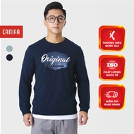 CANIFA men's round neck sweatshirt, printed sweater sweatshirt 8TW23W002 FW25