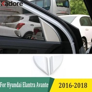 For Hyundai Elantra Avante 2016 2017 2018 Car Front Window A Pillar Triangle Cover Trim Sticker Inte