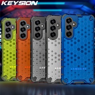 KEYSION เคสเกราะกันกระแทกสำหรับ Samsung A54 5G A34 A14 A13 5G เคส Galaxy โทรศัพท์รังผึ้งโปร่งใส A04S 5G M23 M13 M52 5G