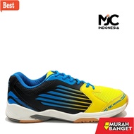 Latest Badminton shoes - MJC Indonesia Latest Men's Badminton Running Shoes biru and yellow 05